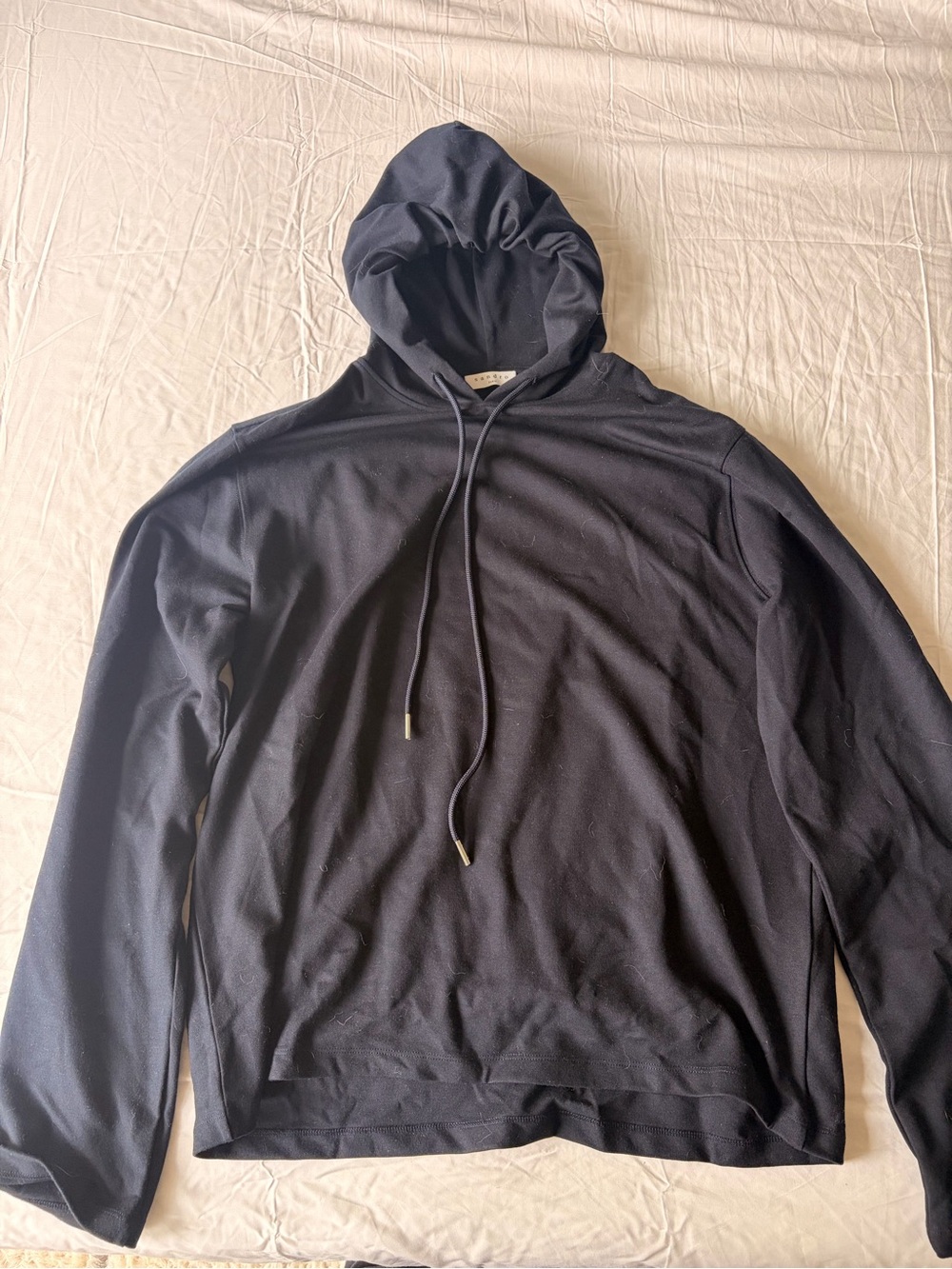 Sandro Men's Navy Hooded Pullover